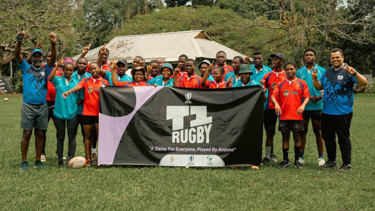 Rugby Africa Regional Game Growth Manager Robert Bwali paid an official visit on behalf of Rugby Africa and World Rugby. (Courtesy pic)